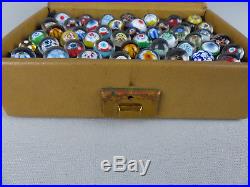 Rare Vintage or Antique Set of 48 Miniature Art Glass Paperweights Sales Sample