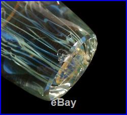 Richard Satava California Studio Art Glass Moon Jellyfish Sculpture Paperweight