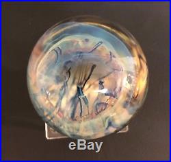 Rick Satava Moon Jellyfish Art Glass Sculpture Paperweight Signed 2685-99