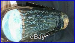 Rick satava large 10 1/2in moon jellyfish glass sculpter 2000 retail