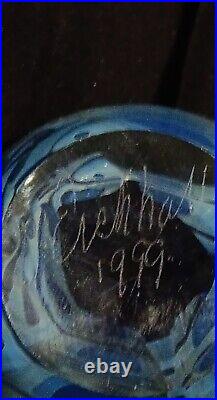 Robert Eickholt Art Glass Paperweight (1.75 W X 2.75 H) Signed 1999