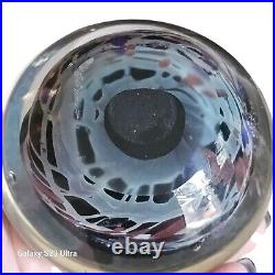 Rollin Karg Art Glass Dichroic Sculpture 6 Signed Paperweight Undated