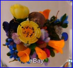 SALE ITEM LOVELY MAYAUEL WARD 1 OF A KIND ORTHOTOPE BOUQUET ArtGlass PAPERWEIGHT