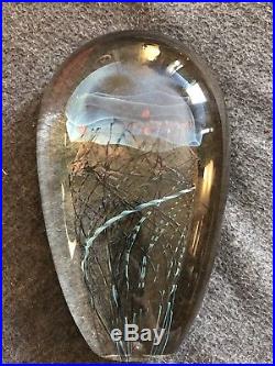 SATAVA- 1996 Art Glass Jellyfish. 8 1/2. Blue moon Richard satava. Older Work