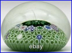 SPECTACULAR Jim BROWN Multicolored CONCENTRIC Millefiori Art Glass PAPERWEIGHT