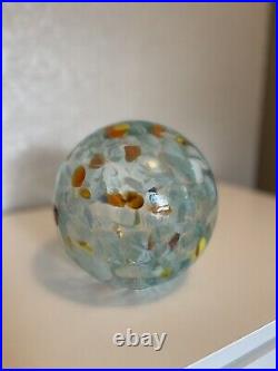 STUNNING HANDBLOWN ART GLASS 10 Confetti SPHERE GLOBE PAPERWEIGHT