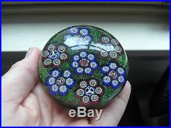 Stunning Parabelle Millefiori Hand Made Glass Paperweight With Label Ex Cond