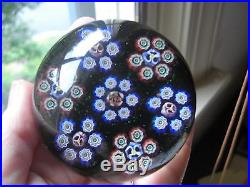 Stunning Parabelle Millefiori Hand Made Glass Paperweight With Label Ex Cond