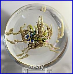 STUNNING Paul STANKARD Art Glass ROOT PEOPLE Spirit ORGY over Clear PAPERWEIGHT