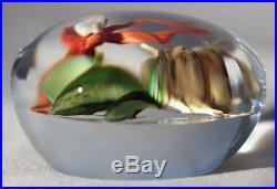 STUNNING Paul STANKARD Blooming ORCHID Early ROOT PERSON Art Glass PAPERWEIGHT