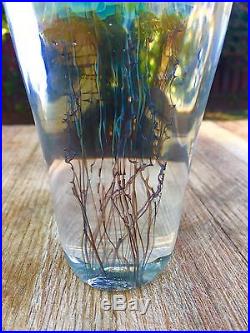 Stunning Satava Art Glass Hawaiian Moon Handblown Glass Jellyfish