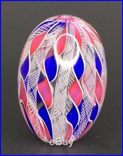 Saint Louis France Art Glass Egg Shaped Paperweight