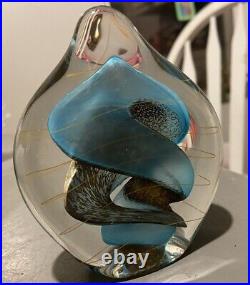 Sale! RYBKA Studio Glass Paperweight Signed 2003- Gorgeous