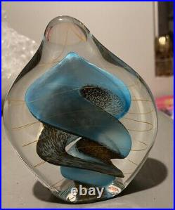 Sale! RYBKA Studio Glass Paperweight Signed 2003- Gorgeous