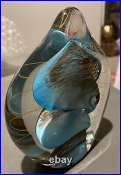 Sale! RYBKA Studio Glass Paperweight Signed 2003- Gorgeous