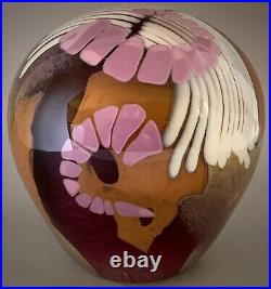Sally Rogers Ultra Beautiful Rare Art Glass Paperweight By Renowned Sculptor