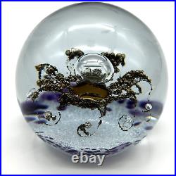 Selkirk Art Glass Scotland Sovereign Signed Numbered 99/500 Vtg 80's Paperweight