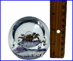 Selkirk Art Glass Scotland Sovereign Signed Numbered 99/500 Vtg 80's Paperweight