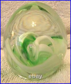 Set of 8 Small Murano Paperweights Egg Shaped and Round