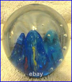 Set of 8 Small Murano Paperweights Egg Shaped and Round