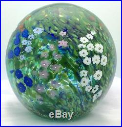 Signed 1991 Peter Raos Paperweight Monet Series Spring