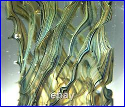 Signed 2004 Eickholt DOAF2 Large Art Glass Hand Blown Jellyfish Paperweight