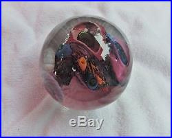 Signed Aro Schulze 95 Tropical Coral Reef Vitra Studio Glass Paperweight 3 3/4