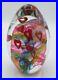 Signed Eric Rubinstein Art Glass Paperweight/Sculpture with Hearts 1337