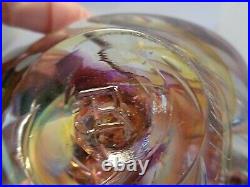 Signed Magnum Studio Art Glass Freeform Nebula Paperweight Sculpture JK JR