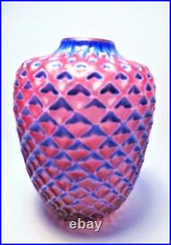 Signed Paul Barcroft British Studio Glass vase