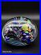 Signed Rollin Karg Multi Sided/colored Dichroic Hand Blown Art Glass Paperweight