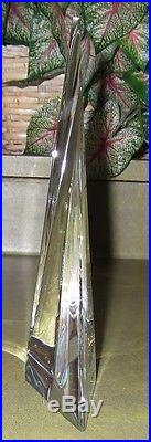 Signed STEUBEN Art Glass Crystal Paperweight SAILBOAT SAILS BOATING SAILING