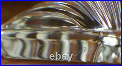 Signed Steuben Art Glass Sea Shell Paperweight With Bag
