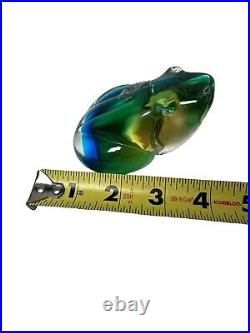 Signed Vintage Oggetti Murano Art Glass Frog Italy Attr Elio Raffaeli