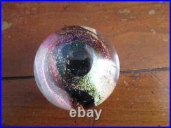 Signed(jc 2-12-21) Art Glass Marble/paperweight. Looks Like An Eye Inside