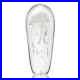 Solid White Art Glass Jellyfish Glow In The Dark 12 Inch Height