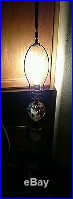 St. Clair Handblown Art Glass/Crystal 3-Tier Paperweight Style Table Lamp