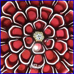 St Louis 1974 Red Honeycomb Paperweight Stunning Limited Edition 211