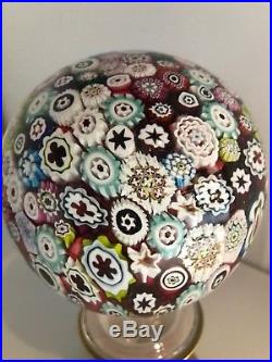 St Louis 1974 millefiori limited edition French art glass paperweight newel post