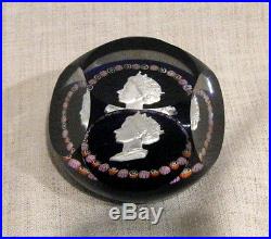 St Louis France Couronnement Paperweight Dated 2-6-53