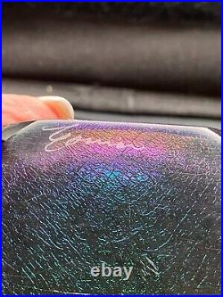 Steven Correia 1989 Dichroic Limited Edition Paperweight 21/250 5.25