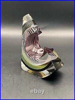 Steven Correia 1989 Dichroic Limited Edition Paperweight 21/250 5.25