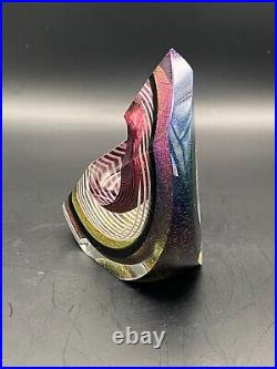 Steven Correia 1989 Dichroic Limited Edition Paperweight 21/250 5.25