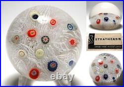 Strathearn Spaced Millefiori on Lace Paperweight