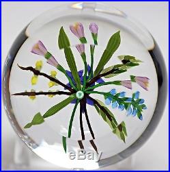 Stunning CHRIS BUZZINI Colorful BOUQUET Art Glass PAPERWEIGHT