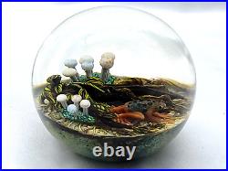 Stunning Cathy Richardson Frog on Rain Forest Floor Paperweight 3 EXCELLENT