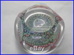 Stunning Rare Whitefriars Millefiori Fish Faceted Paperweight 1976 Cane