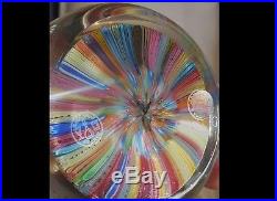 Superb Signed Baccarat French Art Glass Close Packed Millefiori Paperweight 1970