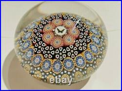 TWIST glass MIKE HUNTER Paperweight. Excellent Millefiori 1/1 Butterfly/Moth