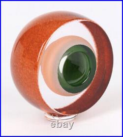 Teign Valley Glass English Sculptural Art Glass Paperweight
